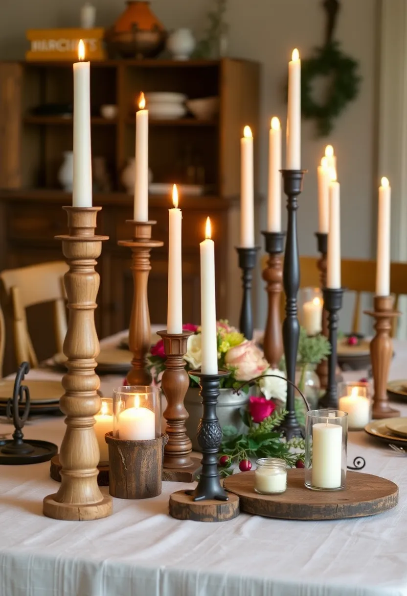 21 Primitive Valentine Decor Ideas That'll Make You Fall in Love with Your Home! 22 21 Primitive Valentine Decor Ideas That'll Make You Fall in Love with Your Home! - 18. Primitive Candle Holders
