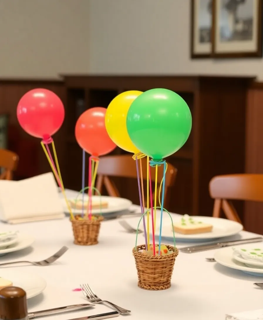 21 Easter Balloons to Transform Your Home into a Whimsical Wonderland! 15 21 Easter Balloons to Transform Your Home into a Whimsical Wonderland! - 12. Hot Air Balloon Decor
