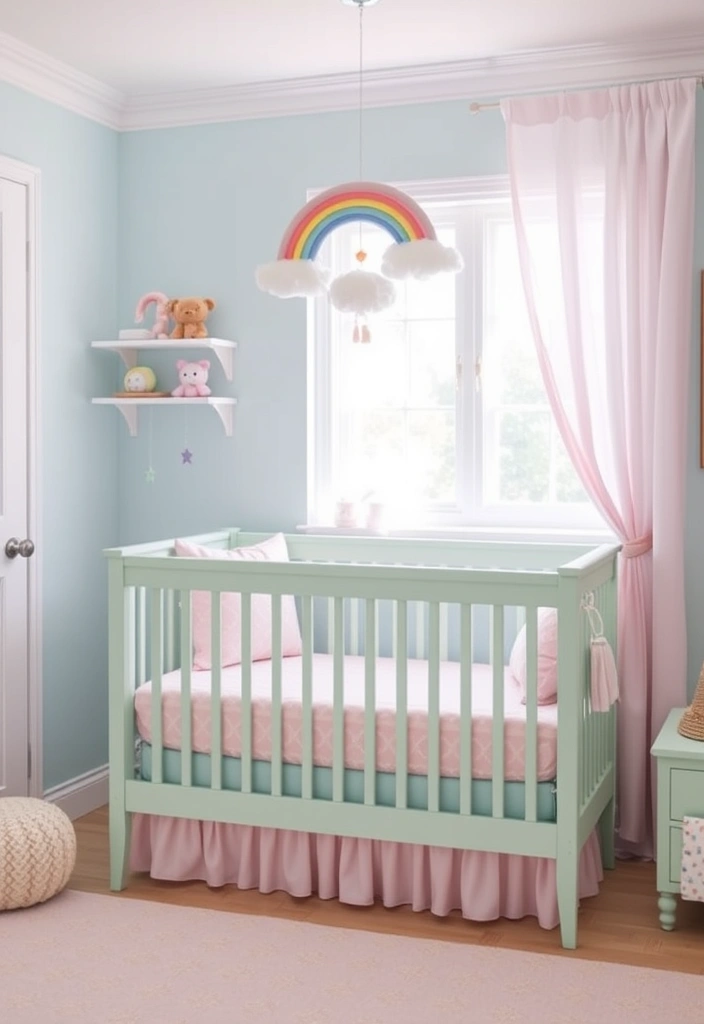 21 Modern Nursery Inspo Ideas That Will Leave You Speechless! 6 21 Modern Nursery Inspo Ideas That Will Leave You Speechless! - 3. Pastel Paradise