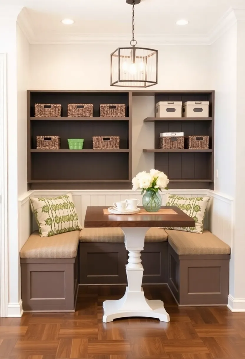 21 Corner Dining Nook Ideas That Will Transform Your Small Space Into a Cozy Retreat! 18 21 Corner Dining Nook Ideas That Will Transform Your Small Space Into a Cozy Retreat! - 15. Smart Storage Solutions