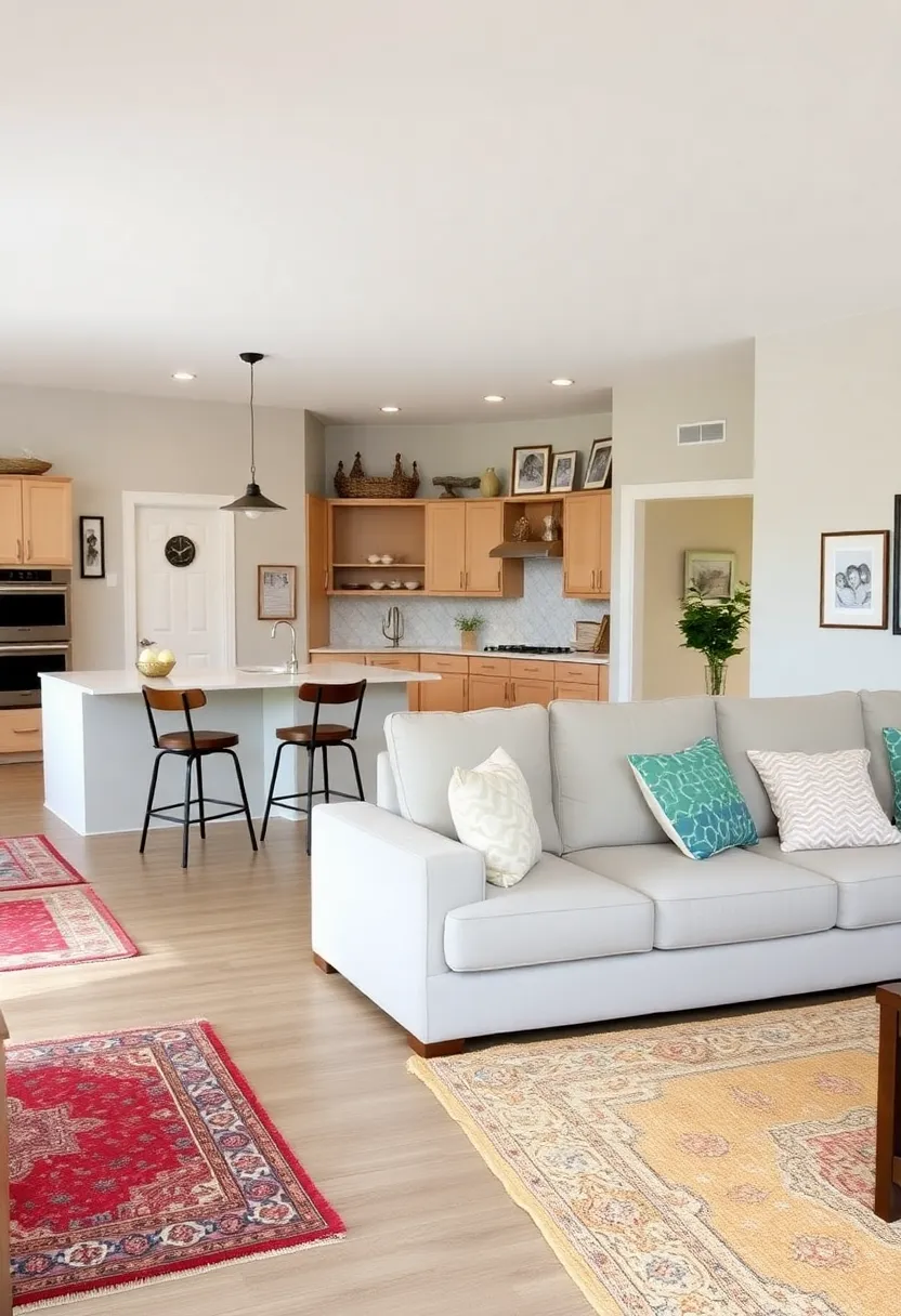 21 Living Room and Kitchen Together Ideas 11 21 Stunning Living Room and Kitchen Combinations - 8. Functional Family Space