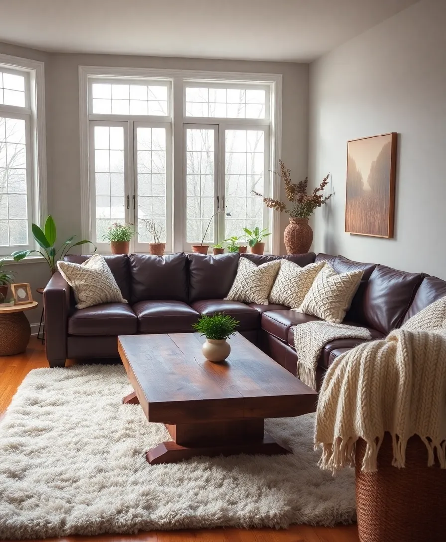 21 Cosy Living Room Ideas in Warm Colours That Will Melt Your Heart! 9 21 Cosy Living Room Ideas in Warm Colours That Will Melt Your Heart! - 5. Cozy Cocoa Brown