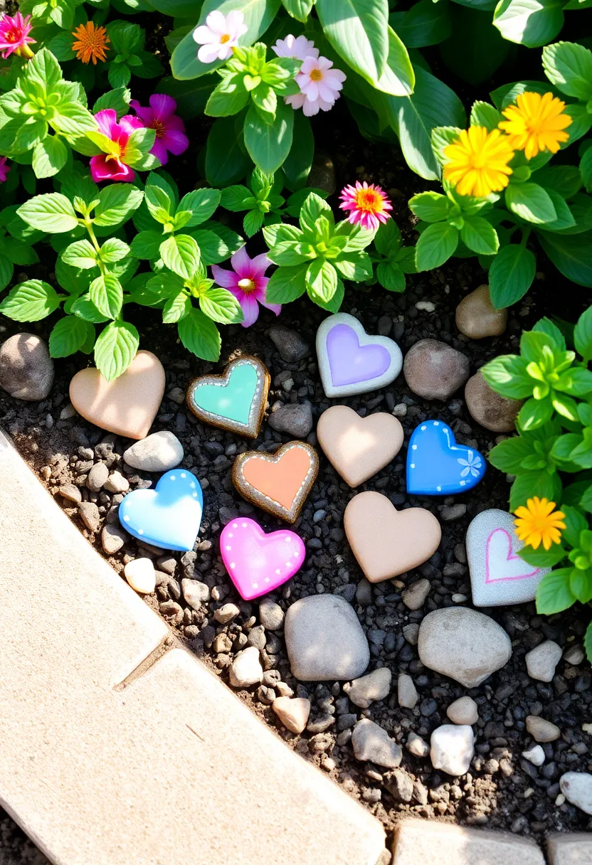 21 Easy DIY Valentine's Day Decorations That Will Fill Your Home with Love! 22 21 Easy DIY Valentine's Day Decorations That Will Fill Your Home with Love! - 19. DIY Heart-Shaped Garden Stones