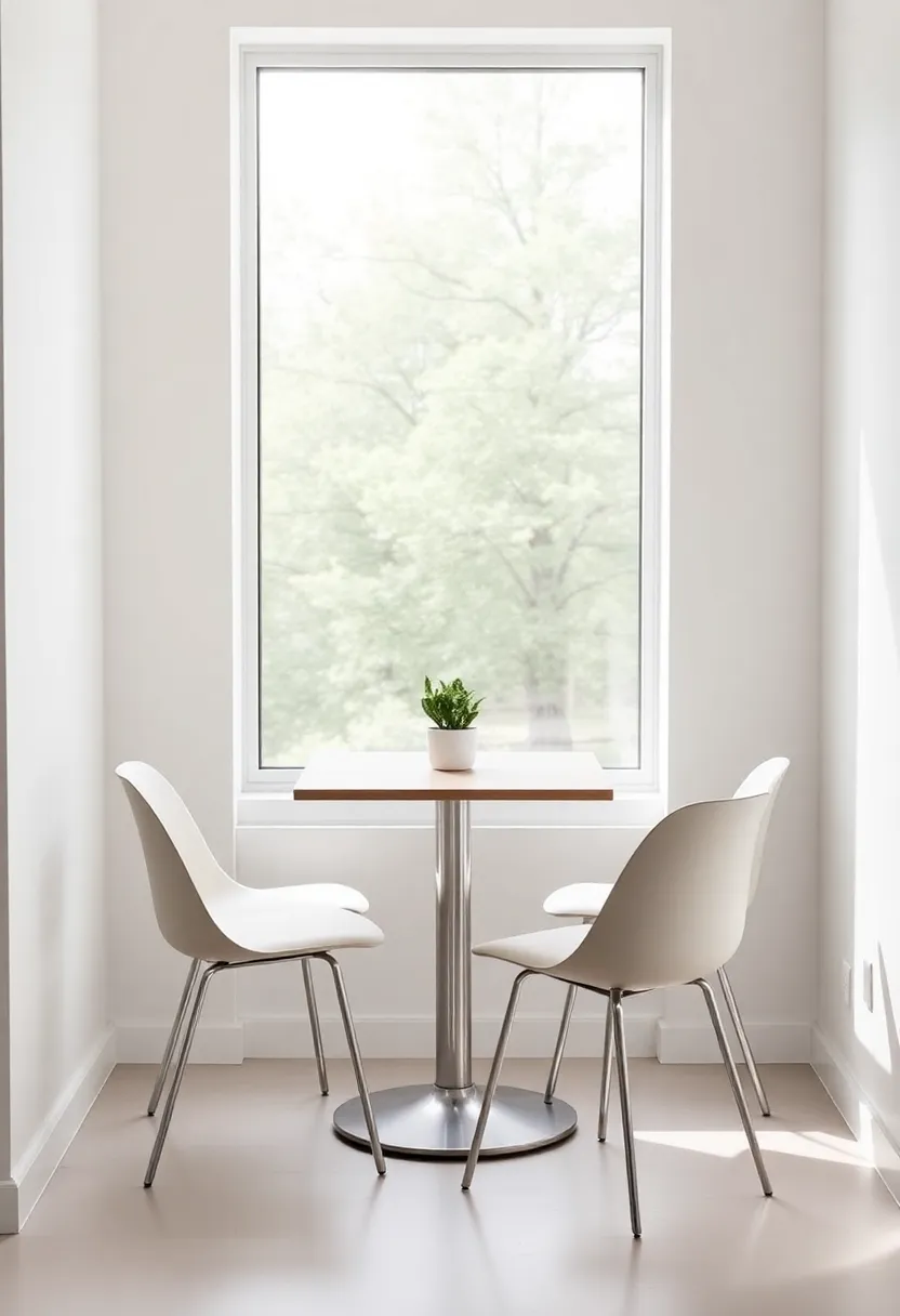 21 Corner Dining Nook Ideas That Will Transform Your Small Space Into a Cozy Retreat! 5 21 Corner Dining Nook Ideas That Will Transform Your Small Space Into a Cozy Retreat! - 2. Minimalist Serenity