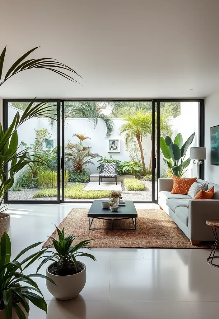 21 Courtyard Garden Ideas That Will Transform Your Small Space into a Lush Paradise! 19 21 Courtyard Garden Ideas That Will Transform Your Small Space into a Lush Paradise! - 16. Indoor-Outdoor Flow: Seamless Design