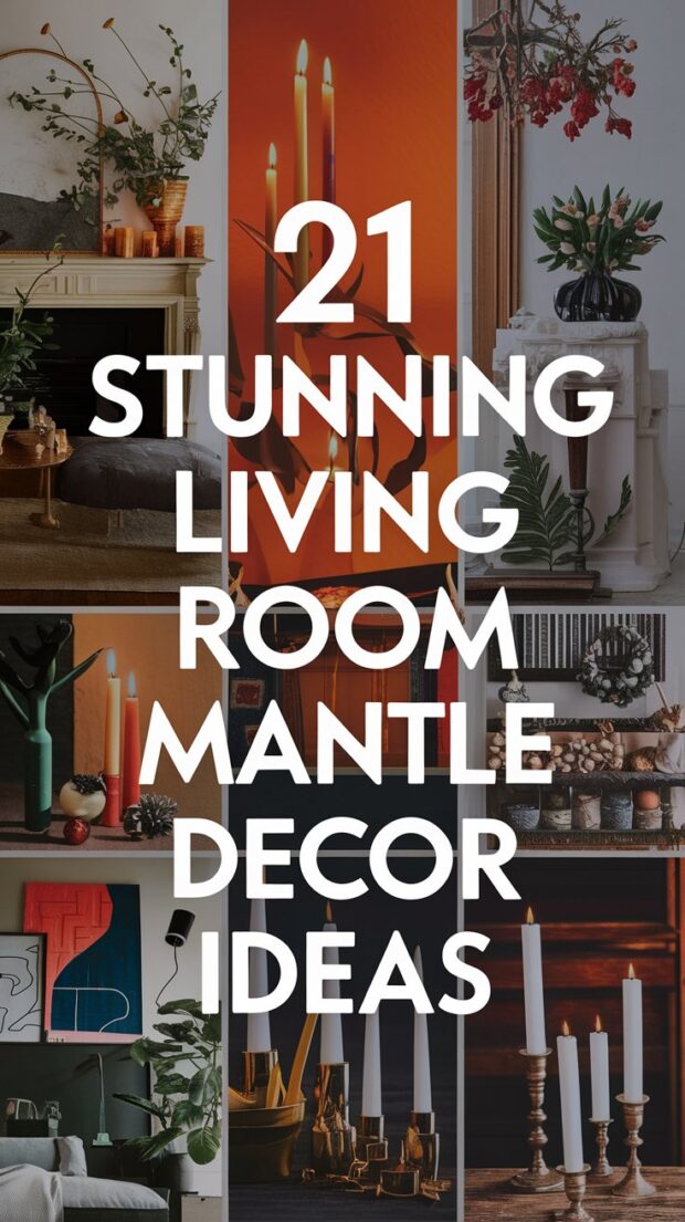 Curated visual reference: Visual Reference: 21 Stunning Living Room Mantle Decor Ideas That Will Transform