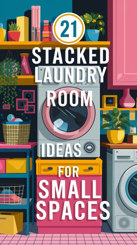 21 Stacked Laundry Room Ideas Small Spaces 13