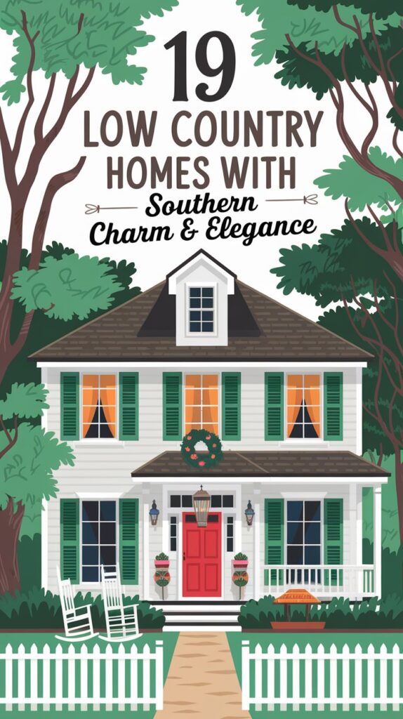 19 Low Country Homes With Southern Charm & Elegance 1