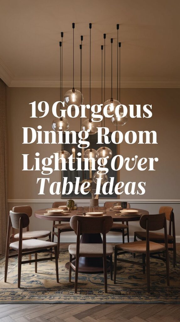 19 Gorgeous Dining Room Lighting Over Table Ideas 1
