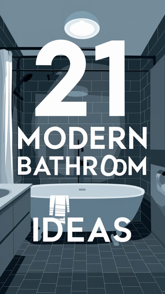 21 Modern Bathroom Ideas That'll Make You Want to Redecorate Right Now! 3
