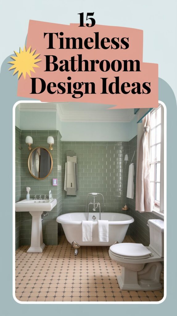 15 Timeless Bathroom Design Ideas For A Classic Look 13