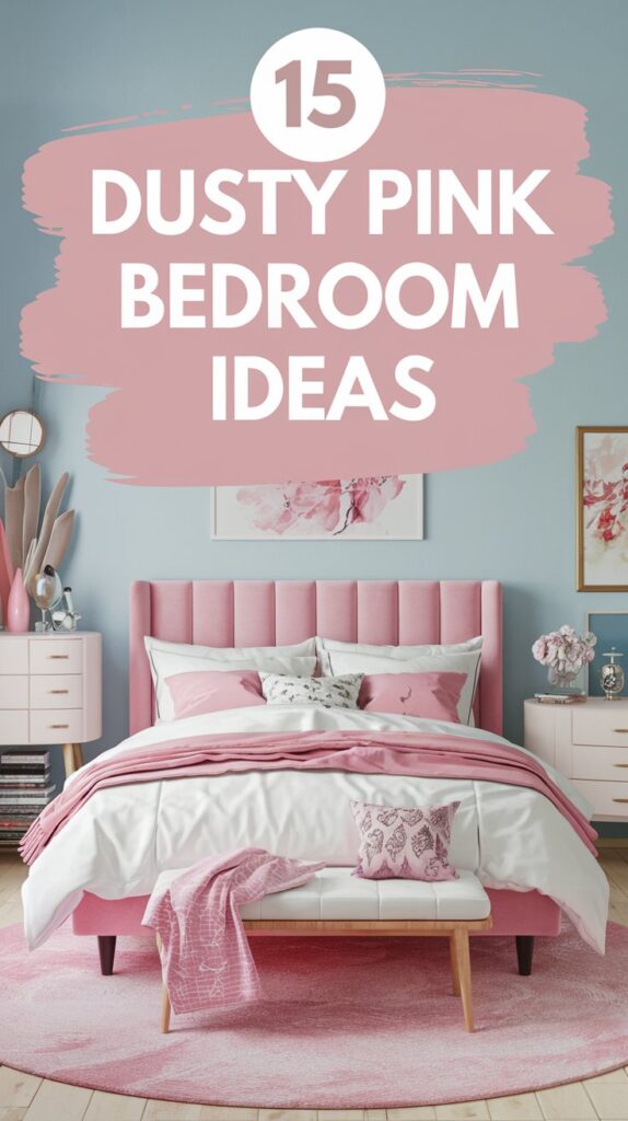 15 Dusty Pink Bedroom Ideas For A Soft & Elegant Vibe 10