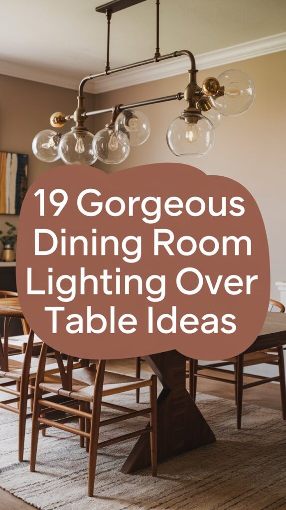 19 Gorgeous Dining Room Lighting Over Table Ideas 13