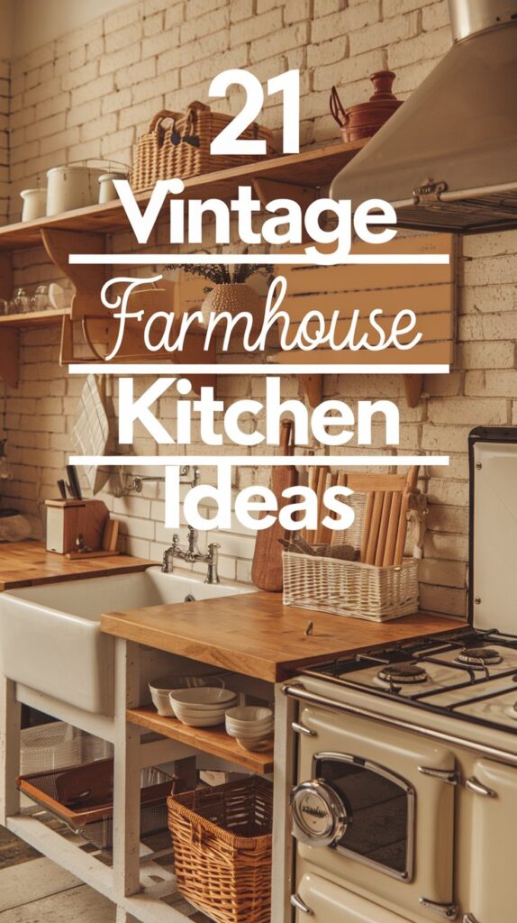21 Vintage Farmhouse Kitchen Ideas That'll Make You Want to Cook in Style! 25