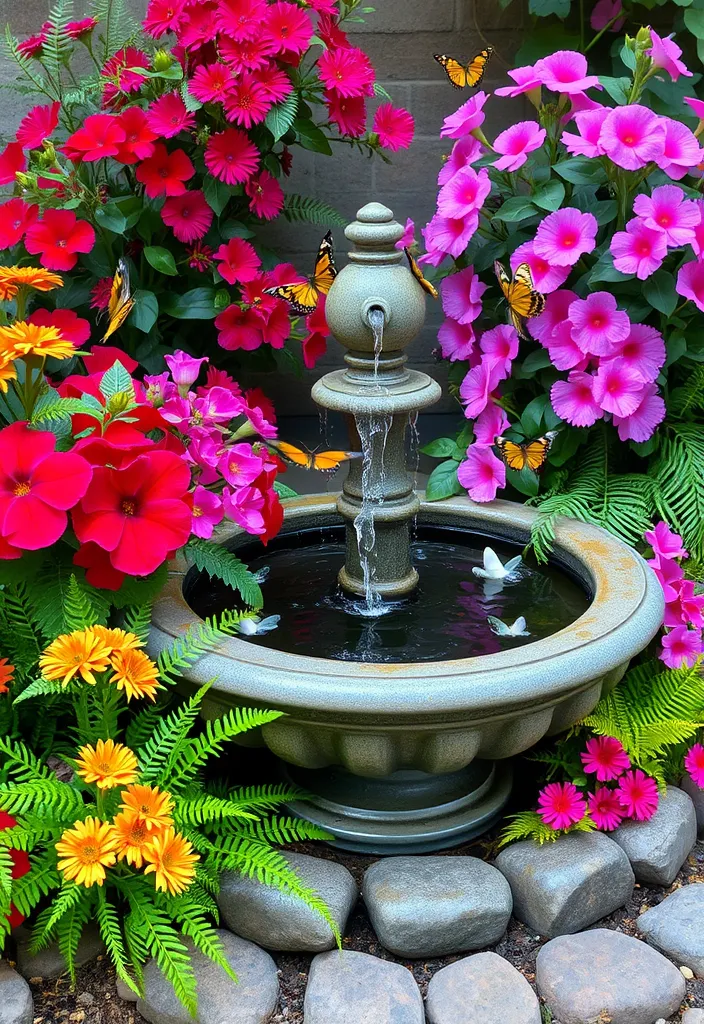21 Courtyard Garden Ideas That Will Transform Your Small Space into a Lush Paradise! 7 21 Courtyard Garden Ideas That Will Transform Your Small Space into a Lush Paradise! - 4. Water Features: A Splash of Serenity