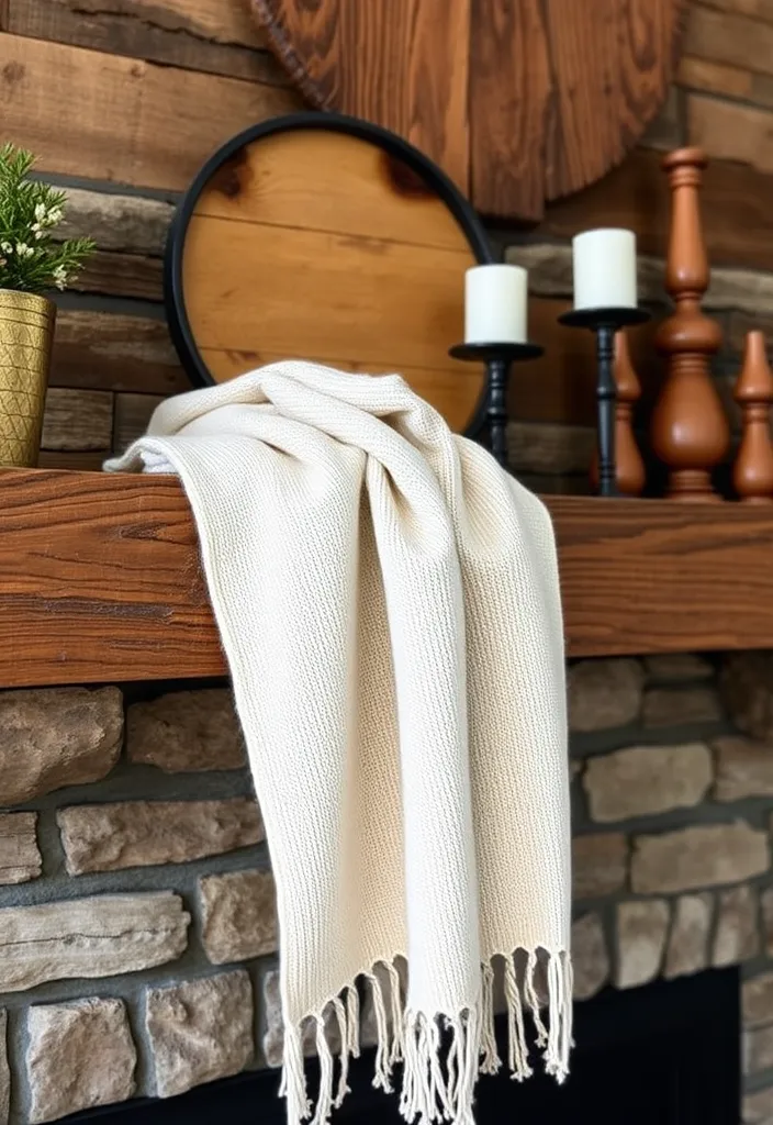 21 Spring Mantel Decorating Ideas That’ll Freshen Up Your Home 13 21 Spring Mantel Decorating Ideas That’ll Freshen Up Your Home (You Won't Believe #14!) - 10. Layered Textures