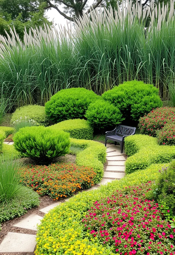 21 Courtyard Garden Ideas That Will Transform Your Small Space into a Lush Paradise! 15 21 Courtyard Garden Ideas That Will Transform Your Small Space into a Lush Paradise! - 12. Layered Landscaping: Depth and Interest