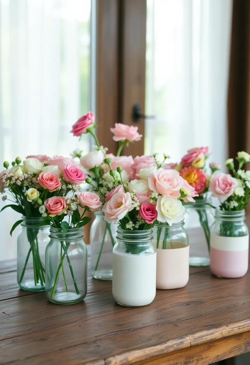 21 Primitive Valentine Decor Ideas That'll Make You Fall in Love with Your Home! 6 21 Primitive Valentine Decor Ideas That'll Make You Fall in Love with Your Home! - 2. Vintage Mason Jar Arrangements