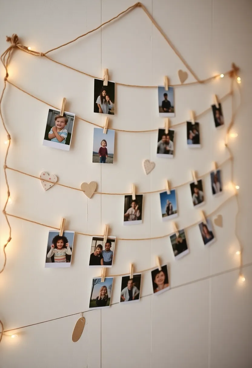 21 Primitive Valentine Decor Ideas That'll Make You Fall in Love with Your Home! 24 21 Primitive Valentine Decor Ideas That'll Make You Fall in Love with Your Home! - 20. Rustic Valentine Photo Display
