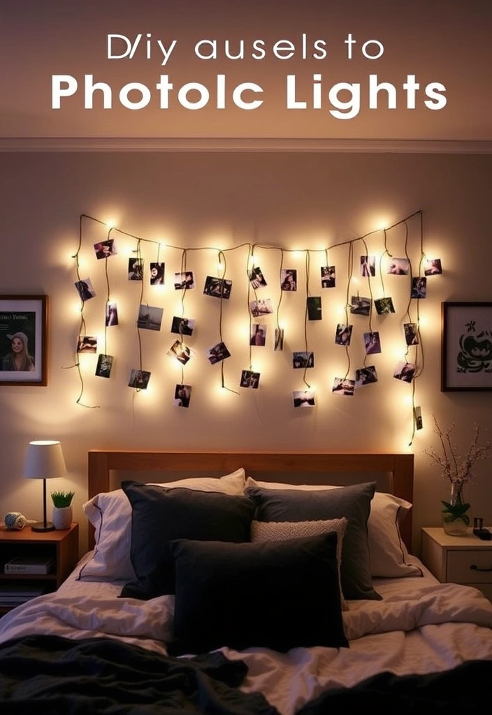 21 Home Aesthetic DIY Ideas That Will Instantly Elevate Your Space! 15 21 Home Aesthetic DIY Ideas That Will Instantly Elevate Your Space! - 12. DIY Photo Clip String Lights