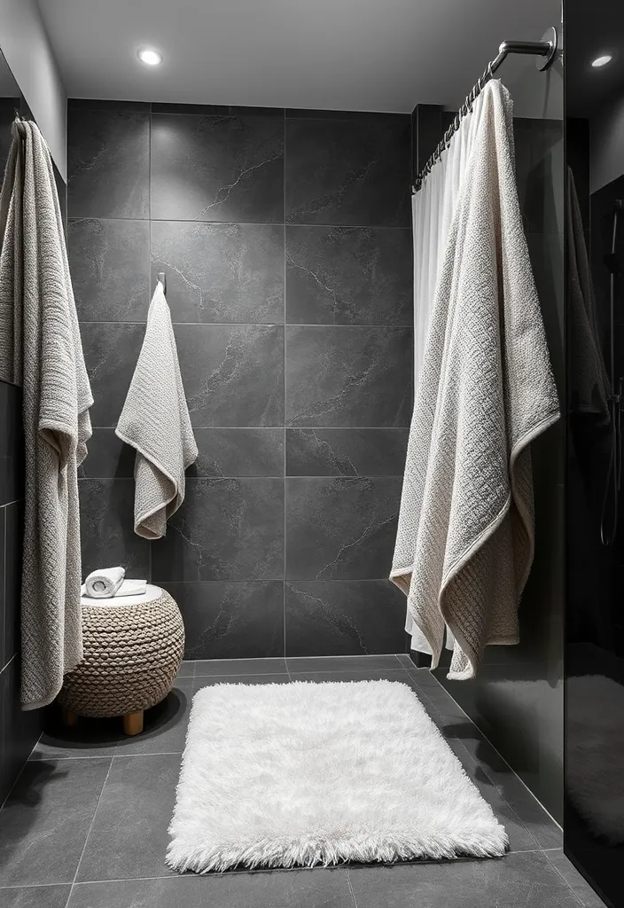 21 Modern Bathroom Ideas That Will Inspire Your Next Renovation 21 21 Modern Bathroom Ideas That Will Inspire Your Next Renovation (You Won't Believe #15!) - 18. Textured Textiles