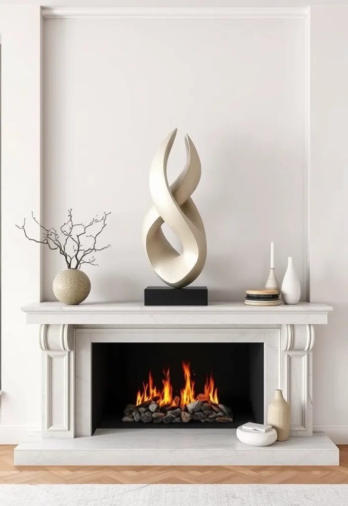 21 Minimalist Living Room Mantle Decor Ideas That Scream Elegance! 22 21 Minimalist Living Room Mantle Decor Ideas That Scream Elegance! - 19. Create a Focal Point