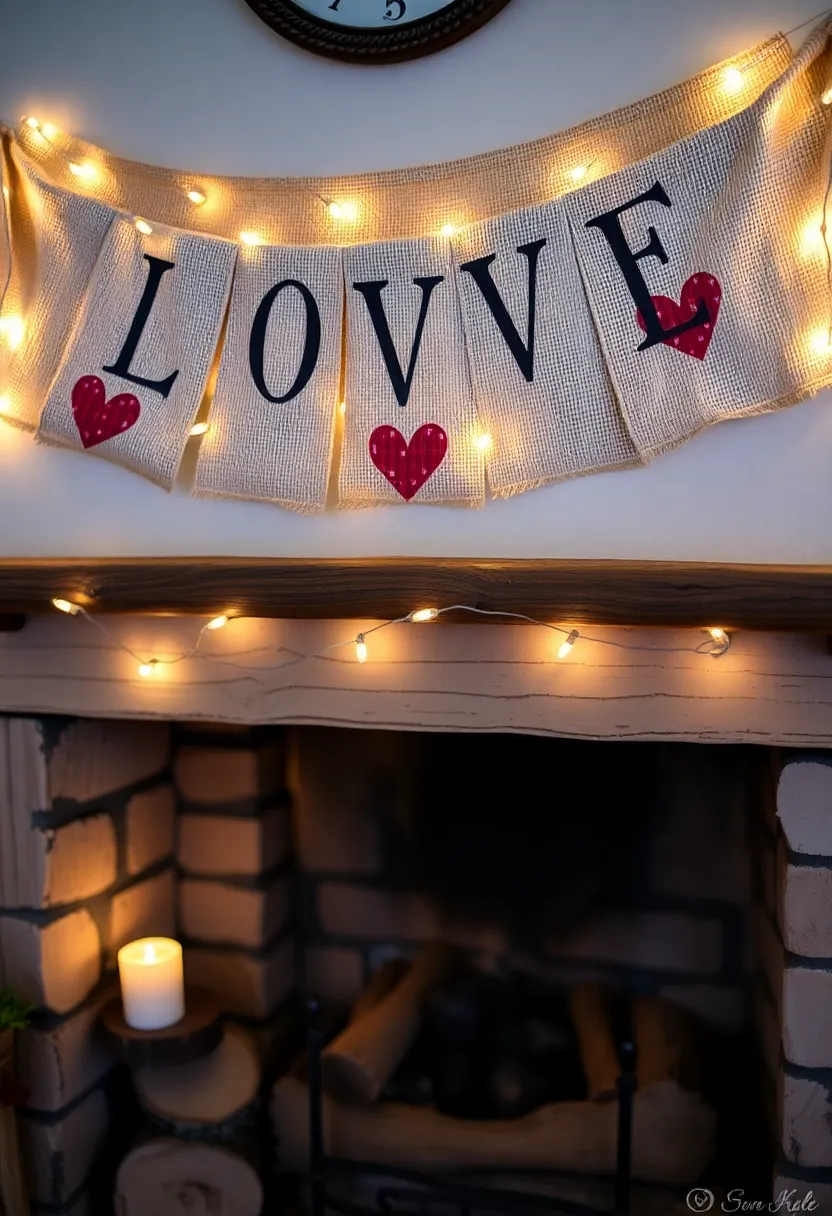 21 Primitive Valentine Decor Ideas That'll Make You Fall in Love with Your Home! 5 21 Primitive Valentine Decor Ideas That'll Make You Fall in Love with Your Home! - 1. Heartfelt Burlap Banners