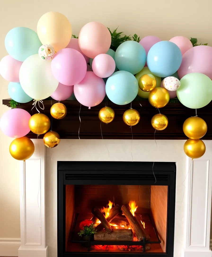 21 Easter Balloons to Transform Your Home into a Whimsical Wonderland! 7 21 Easter Balloons to Transform Your Home into a Whimsical Wonderland! - 4. Easter-themed Balloon Garland