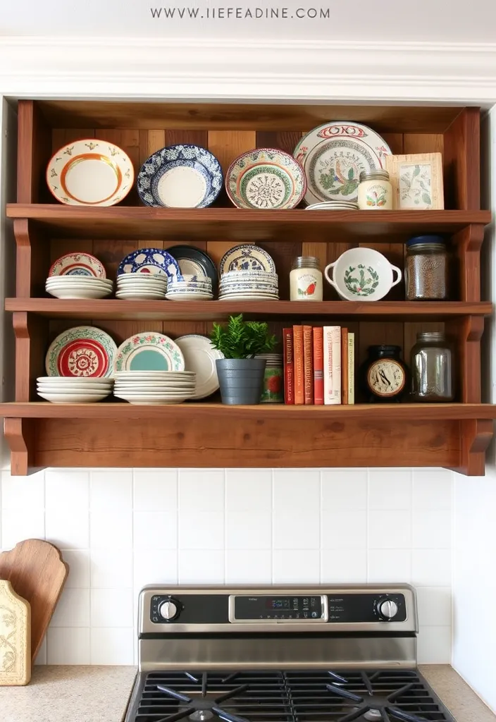 21 Vintage Farmhouse Kitchen Ideas That'll Make You Want to Cook in Style! 5 21 Vintage Farmhouse Kitchen Ideas That'll Make You Want to Cook in Style! - 2. Open Shelving for Display