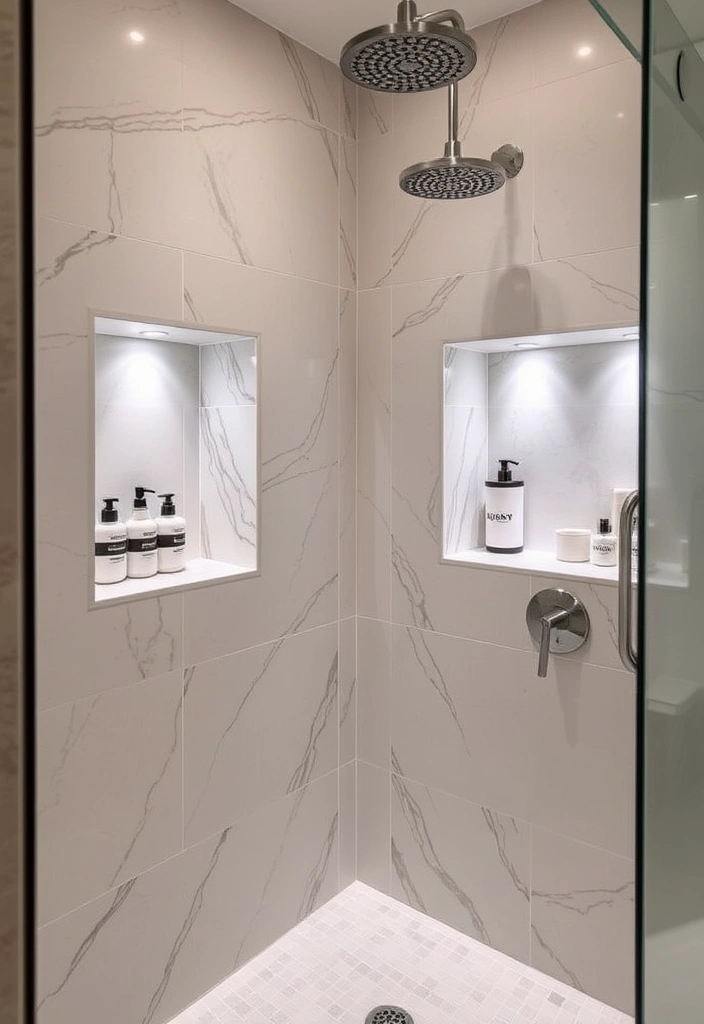 19 Luxury Bathroom Remodel Shower Ideas That Will Make You Feel Like Royalty! 18 19 Luxury Bathroom Remodel Shower Ideas That Will Make You Feel Like Royalty! - 15. Custom Shower Niches