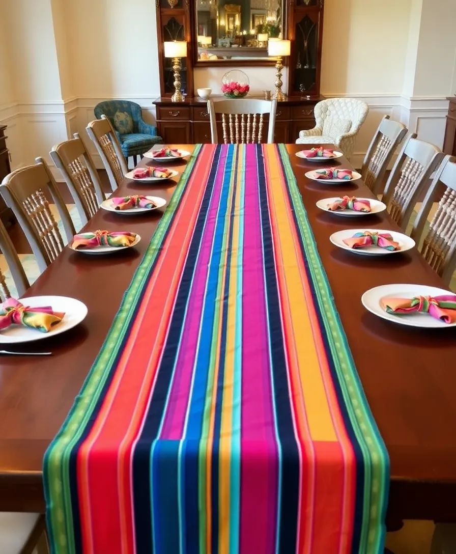 19 Colorful Table Decorations That Will Brighten Up Your Home Instantly! 5 19 Colorful Table Decorations That Will Brighten Up Your Home Instantly! - 2. Colorful Table Runners