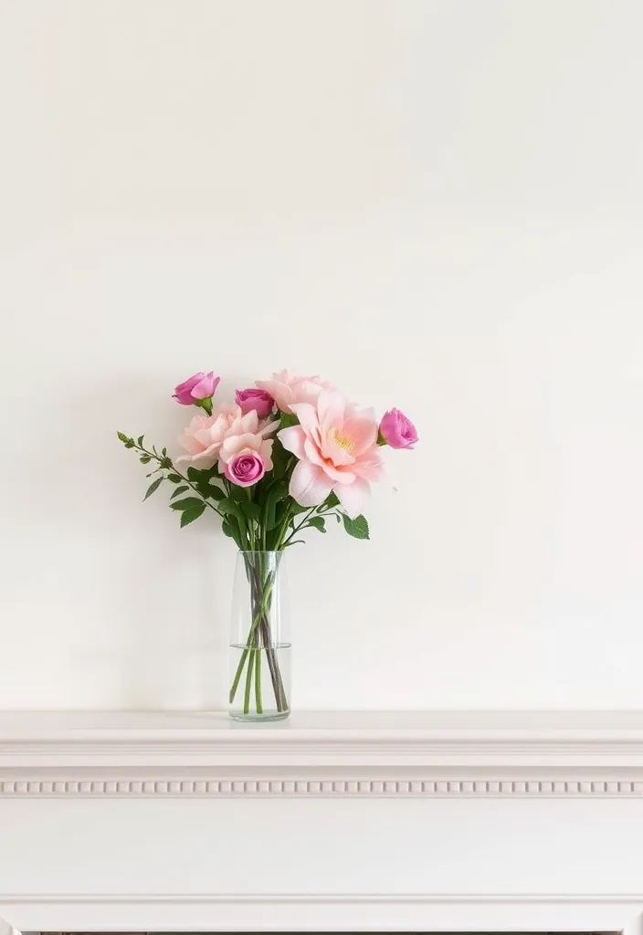 21 Spring Mantel Decorating Ideas That’ll Freshen Up Your Home 12 21 Spring Mantel Decorating Ideas That’ll Freshen Up Your Home (You Won't Believe #14!) - 9. Minimalist Spring Vibe