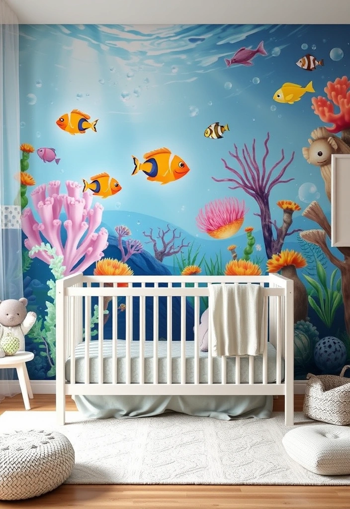 21 Modern Nursery Inspo Ideas That Will Leave You Speechless! 20 21 Modern Nursery Inspo Ideas That Will Leave You Speechless! - 17. Artistic Wall Murals