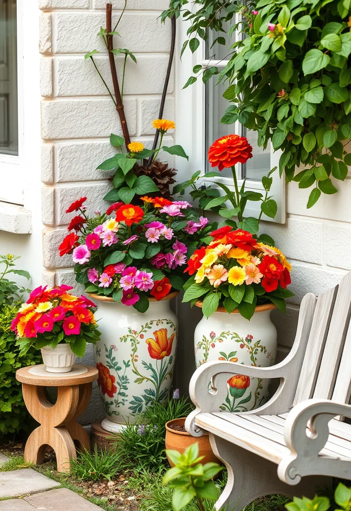 21 Decorative Garden Planters That Will Make Your Neighbors Jealous 7 21 Decorative Garden Planters That Will Make Your Neighbors Jealous (Check Out #12!) - 4. Vintage Inspired Ceramic Planters