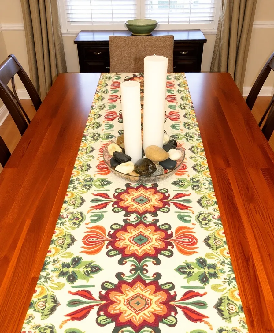 21 Dining Room Table Centerpiece Ideas That Will Transform Your Space 20 21 Dining Room Table Centerpiece Ideas That Will Transform Your Space (You Won't Believe #5!) - 17. Artistic Table Runners