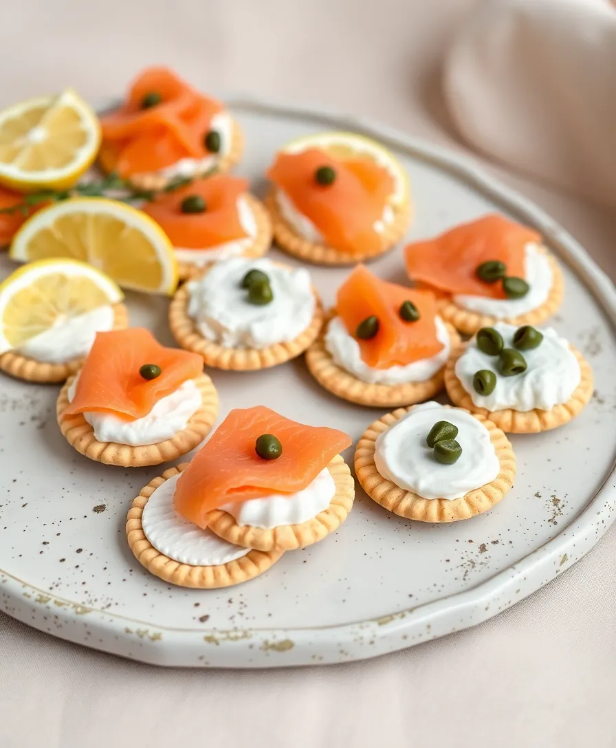 21 Ritz Cracker Snacks You Can’t Resist (Your Guests Will Be Begging for More!) 22 21 Ritz Cracker Snacks You Can’t Resist (Your Guests Will Be Begging for More!) - 19. Smoked Salmon and Cream Cheese