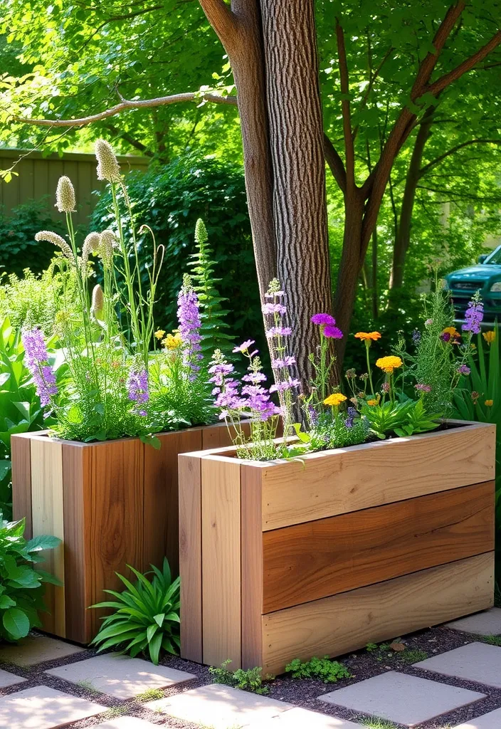 21 Decorative Garden Planters That Will Make Your Neighbors Jealous 5 21 Decorative Garden Planters That Will Make Your Neighbors Jealous (Check Out #12!) - 2. Rustic Wooden Planters