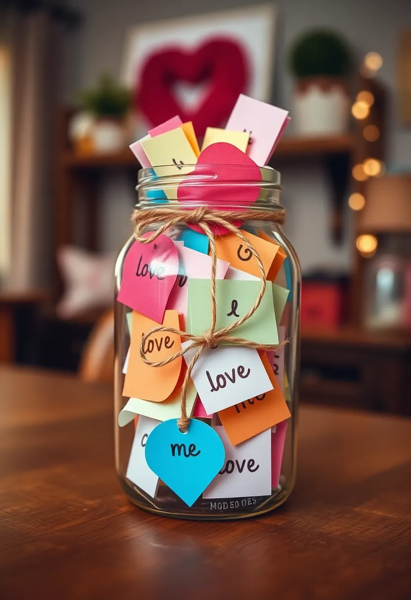 21 Primitive Valentine Decor Ideas That'll Make You Fall in Love with Your Home! 25 21 Primitive Valentine Decor Ideas That'll Make You Fall in Love with Your Home! - 21. Love Notes in a Jar