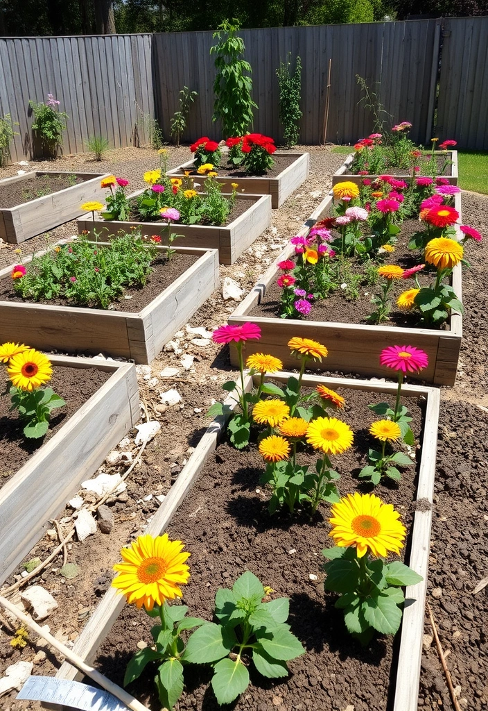 21 DIY Cut Flower Garden Layouts You Can Create This Weekend (#6 Will Surprise You!) 5 21 DIY Cut Flower Garden Layouts You Can Create This Weekend (#6 Will Surprise You!) - 2. The Raised Bed Utopia