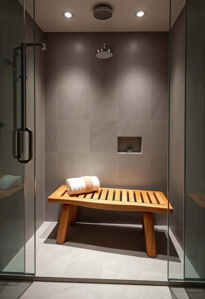 19 Luxury Bathroom Remodel Shower Ideas That Will Make You Feel Like Royalty! 21 19 Luxury Bathroom Remodel Shower Ideas That Will Make You Feel Like Royalty! - 18. Luxurious Shower Bench
