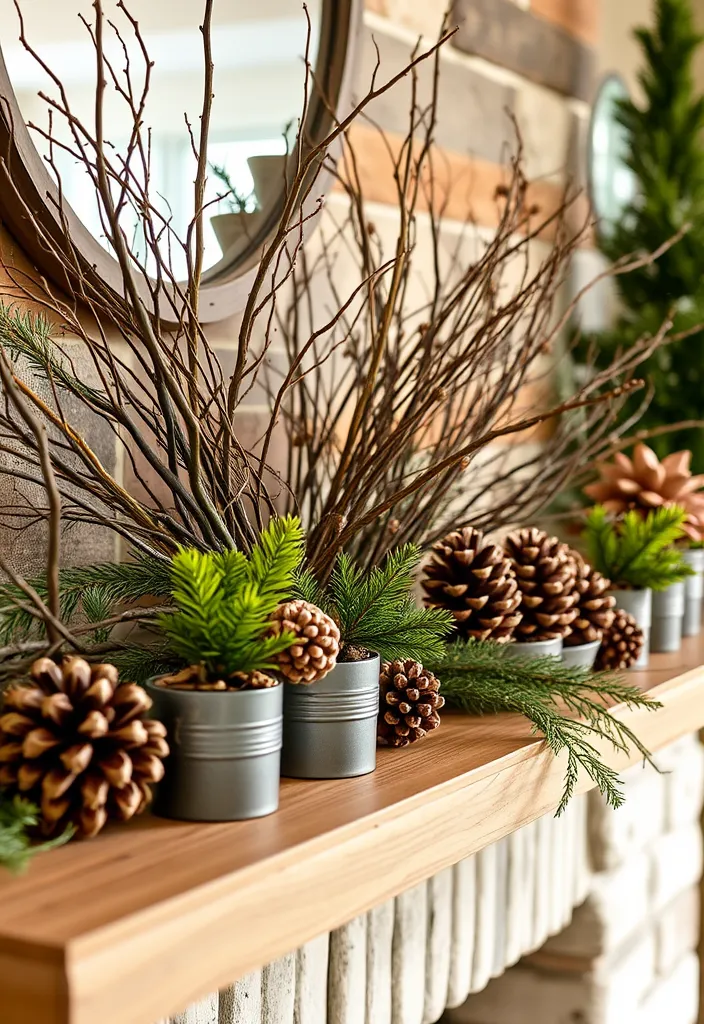 21 Spring Mantel Decorating Ideas That’ll Freshen Up Your Home 10 21 Spring Mantel Decorating Ideas That’ll Freshen Up Your Home (You Won't Believe #14!) - 7. Nature-Inspired Decor