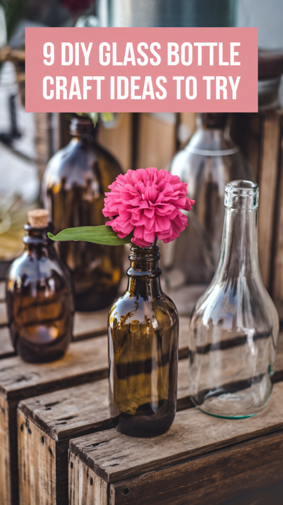 9 DIY Glass Bottle Craft Ideas To Try 2 0226 2 a vibrant and creative pin with text ove TVO GFxkTy6OproDD0ysGQ QC3 twBsRauEdbGx8jRGoQ cover