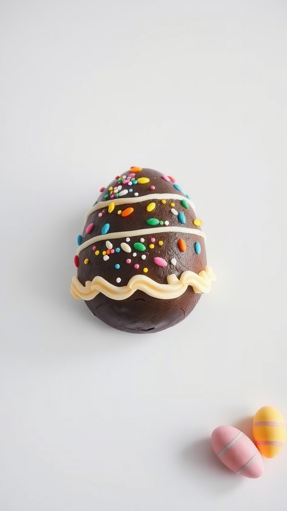 7 Delicious Easter Recipes You’Ll Want To Make 7 Chocolate Easter Egg Cake with colorful sprinkles