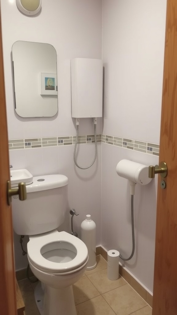 9 Small Bathroom Inspiration Ideas You Need To Copy 5 Compact bathroom with space-saving fixtures