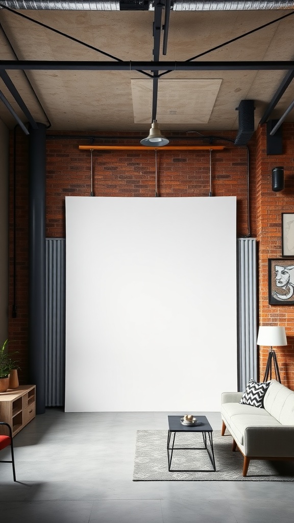 13 Wall Paneling Ideas For A Stylish Home Upgrade 18 A stylish living room featuring industrial style metal wall panels.