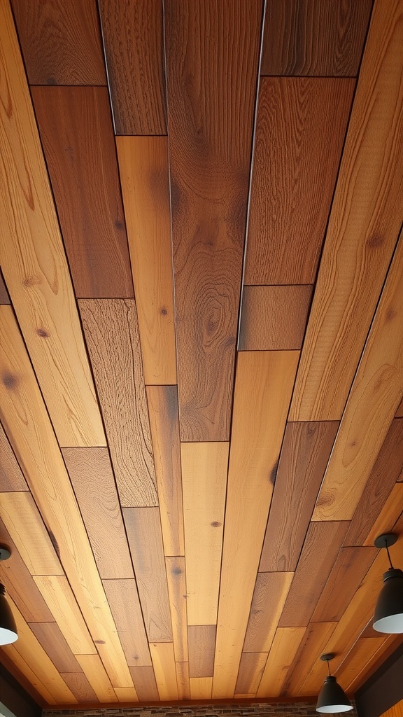 13 Stunning Cheap Ceiling Ideas DIY You’Ll Love 7 Ceiling made of reclaimed wood planks