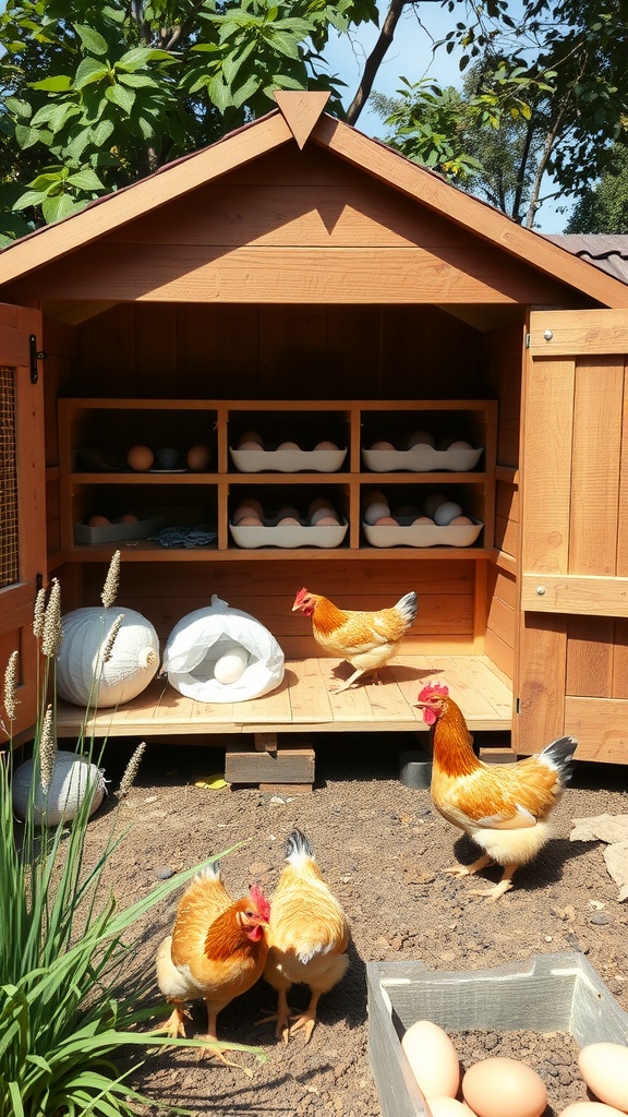 13 Chicken House Ideas For A Stylish And Functional Coop 9 Stylish chicken coop with hens and eggs